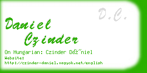 daniel czinder business card